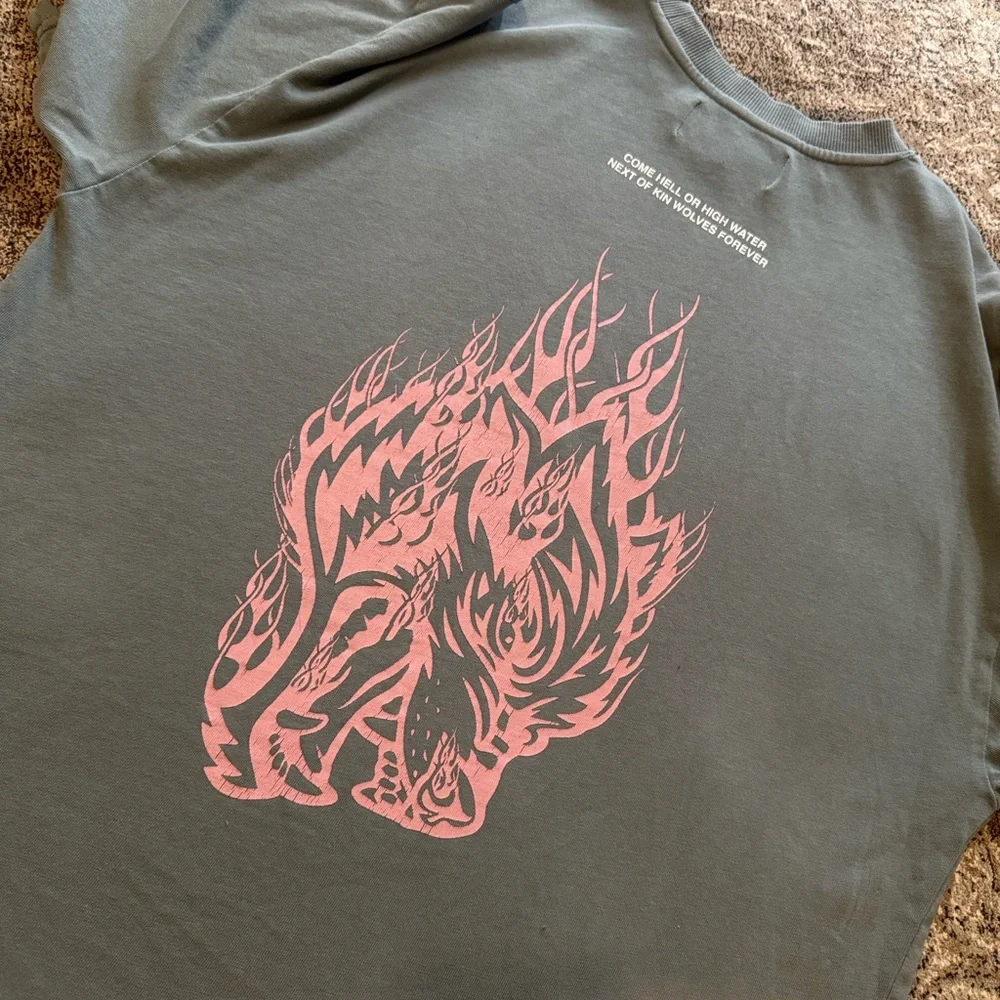 RARE DARC SPORT | NFGU Next of Kin Green Premium tshirt Tee Oversized VINTAGE - Picture 5 of 7